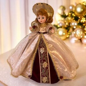 Vintage Madame Alexander Angel Tree Top Topper  Pink Victorian Doll #854